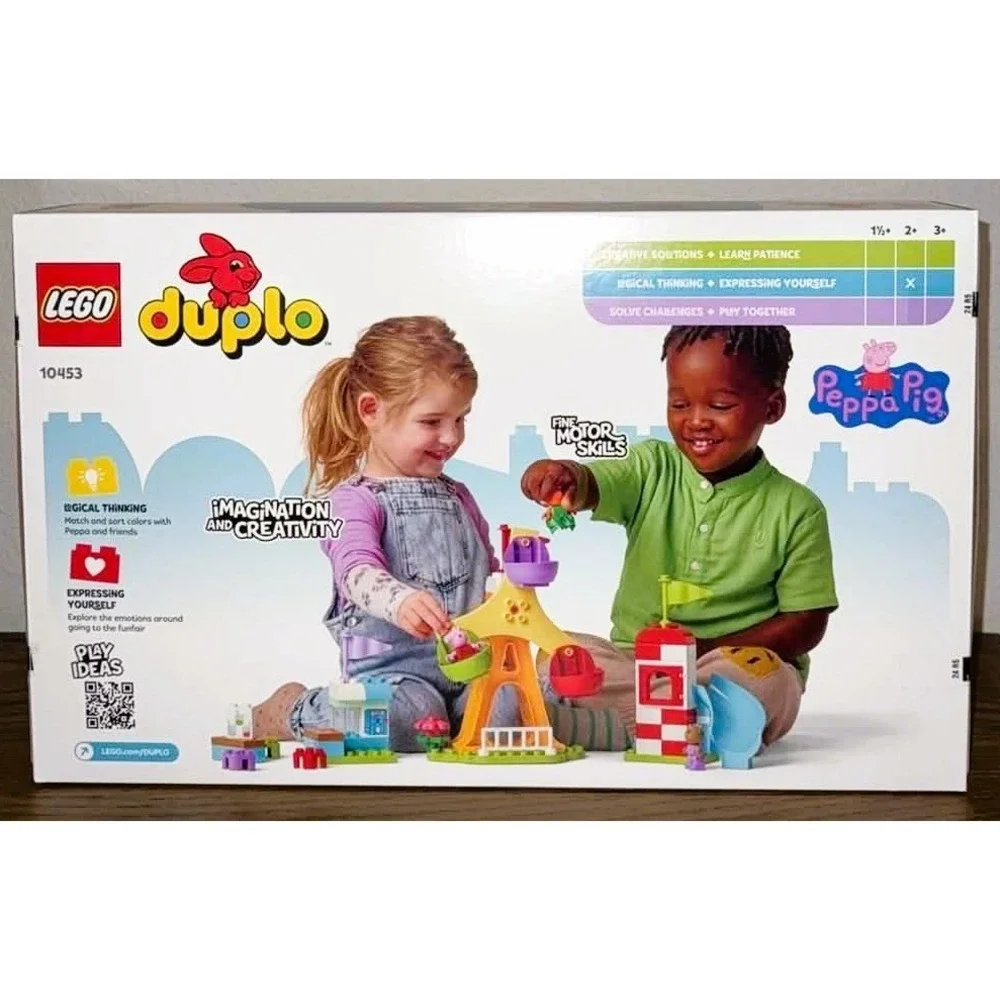 LEGO DUPLO Peppa Pig Funfair 10453 53 Pieces Ages 2+ Logical Creative Challenges